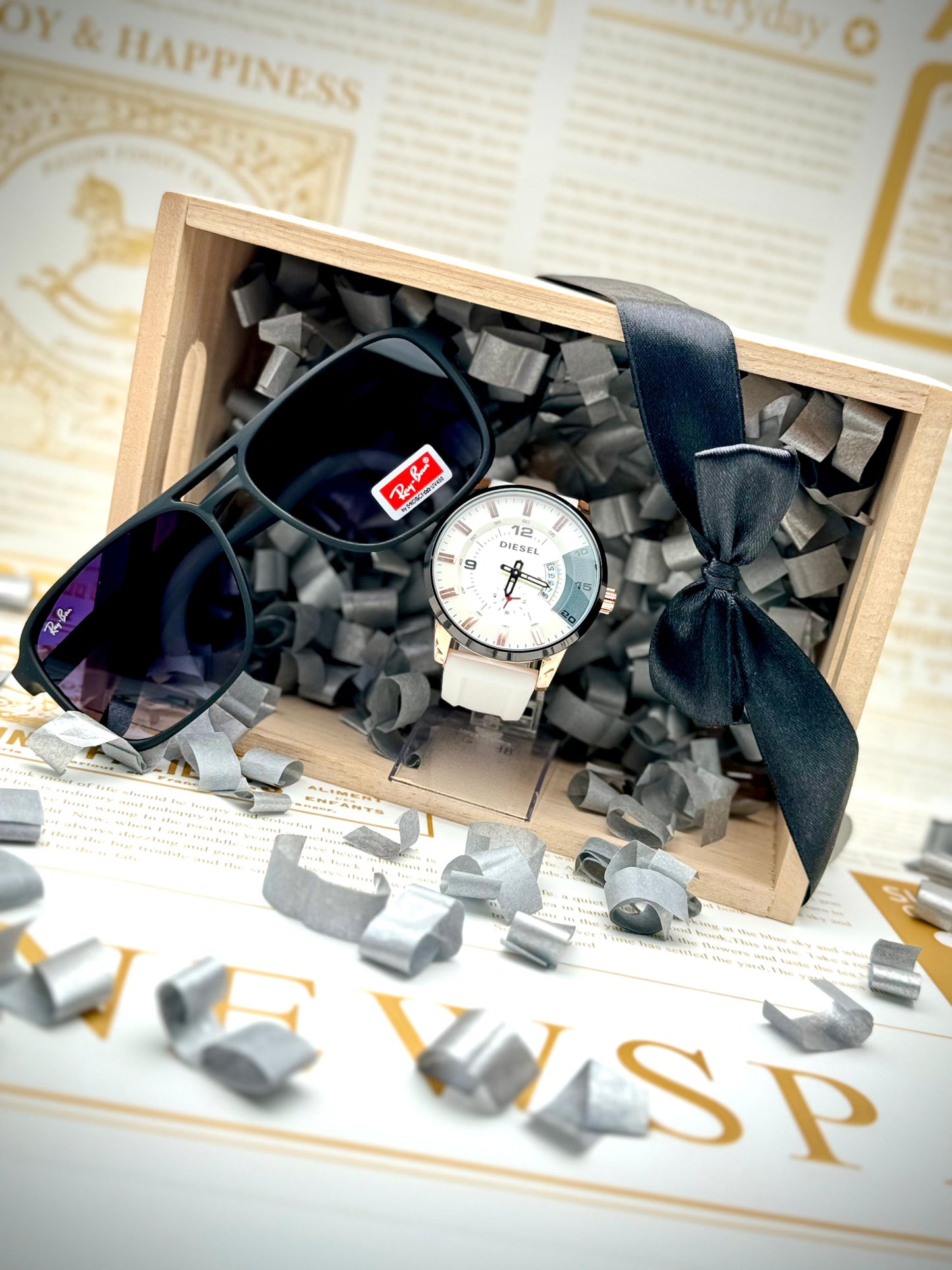 SUPER COMBO RELOJ DIESEL 1 + GAFAS 1 + CAJA 1