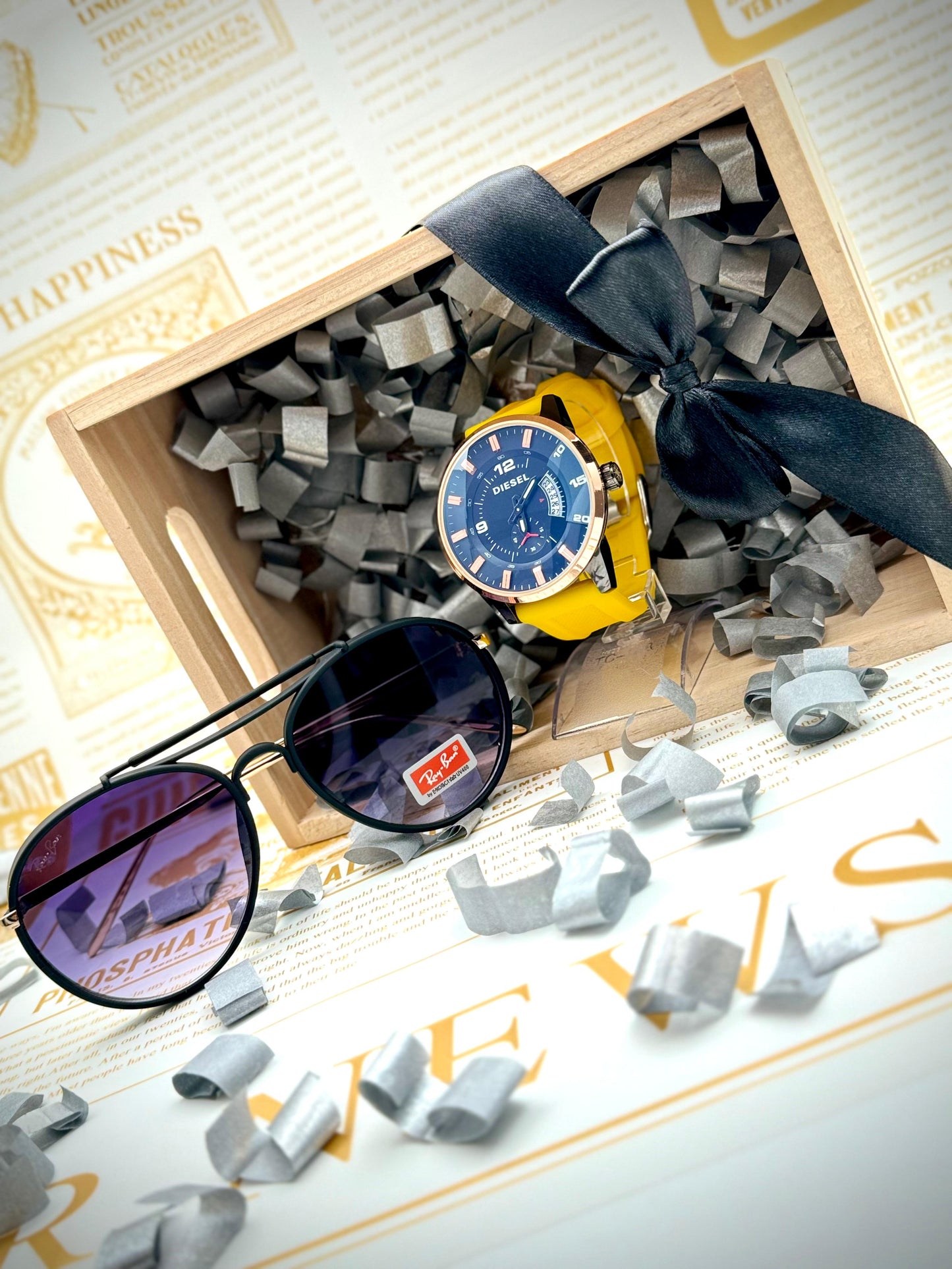 SUPER COMBO RELOJ DIESEL 1 + GAFAS 1 + CAJA 1