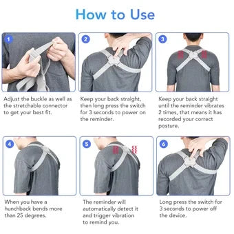 CORRECTOR DE POSTURA AJUSTABLE INTELIGENTE-SmartPosture Corrector